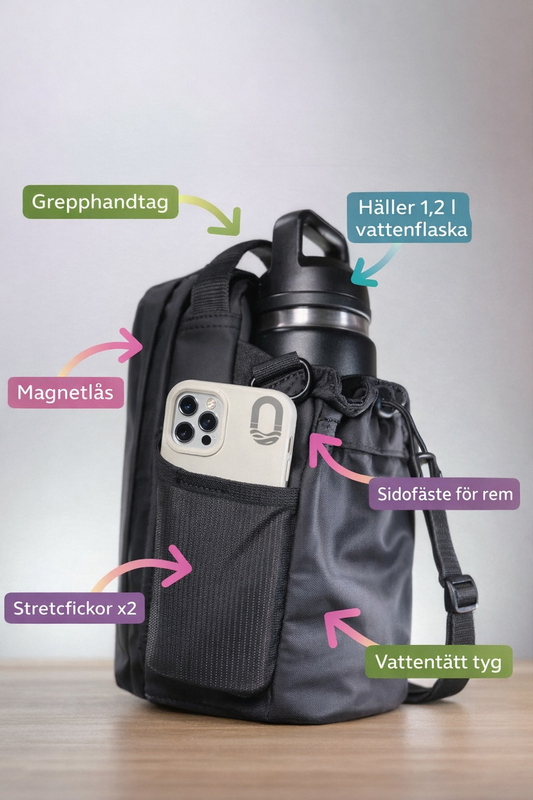 Ledora™ ActiveGrip – Magnetisk Flaskhållare för Vardag & Träning