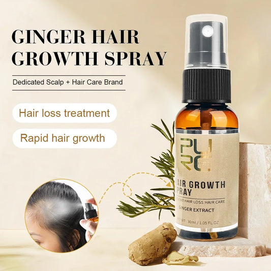 Ledora™ Ginger Hair Growth Spray – Mot håravfall & för tjockare hår (3–5–10-pack)