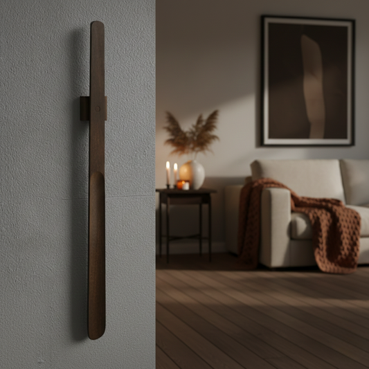 Magnetiskt Skohorn i Massivt Trä – Stilren Väggmontering