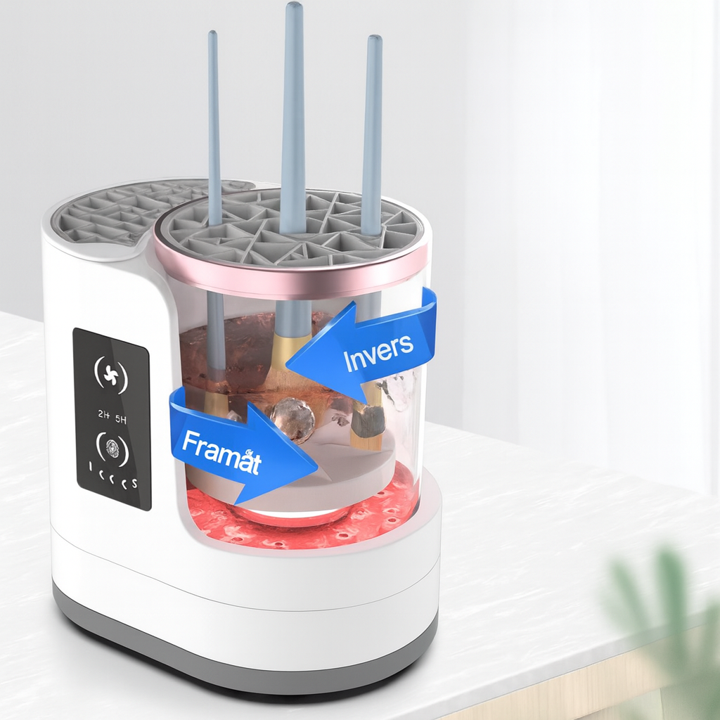 CleanBrush™ – Automatisk Sminkborstrengörare med Torkfunktion