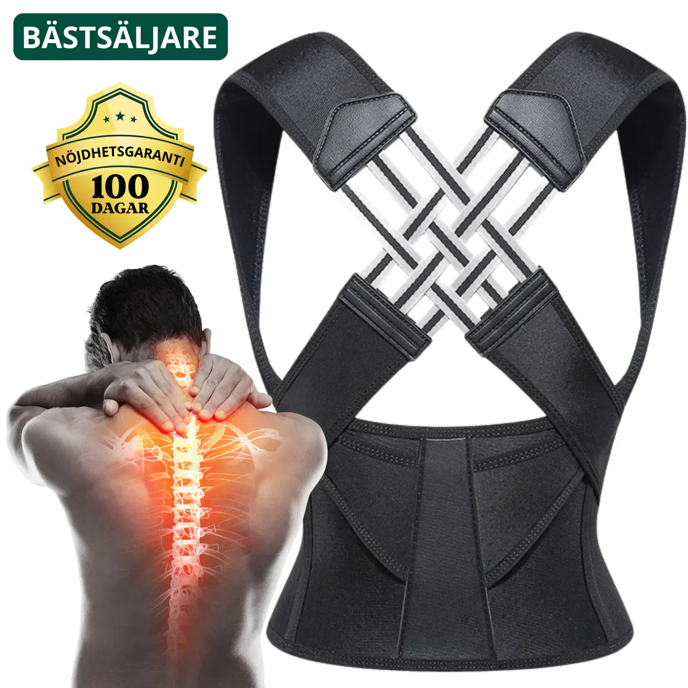 Ledora™ PostureFlex™| Lindrar ryggont och förbättrar hållningen