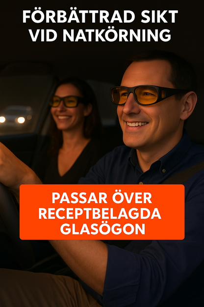 SafeOptics™ Körglasögon – Anti-Bländning & Klar Sikt