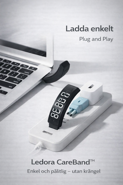 Ledora CareBand™ – Tyst medicinpåminnelse – för dig eller någon du bryr dig om