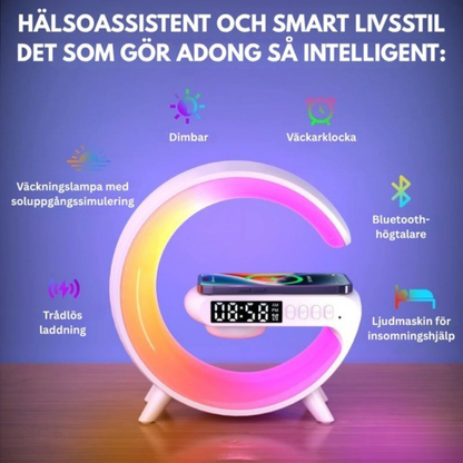 🎉 PartyGlow™ – LED Festljus, Bluetooth-Högtalare & Trådlös Laddare
