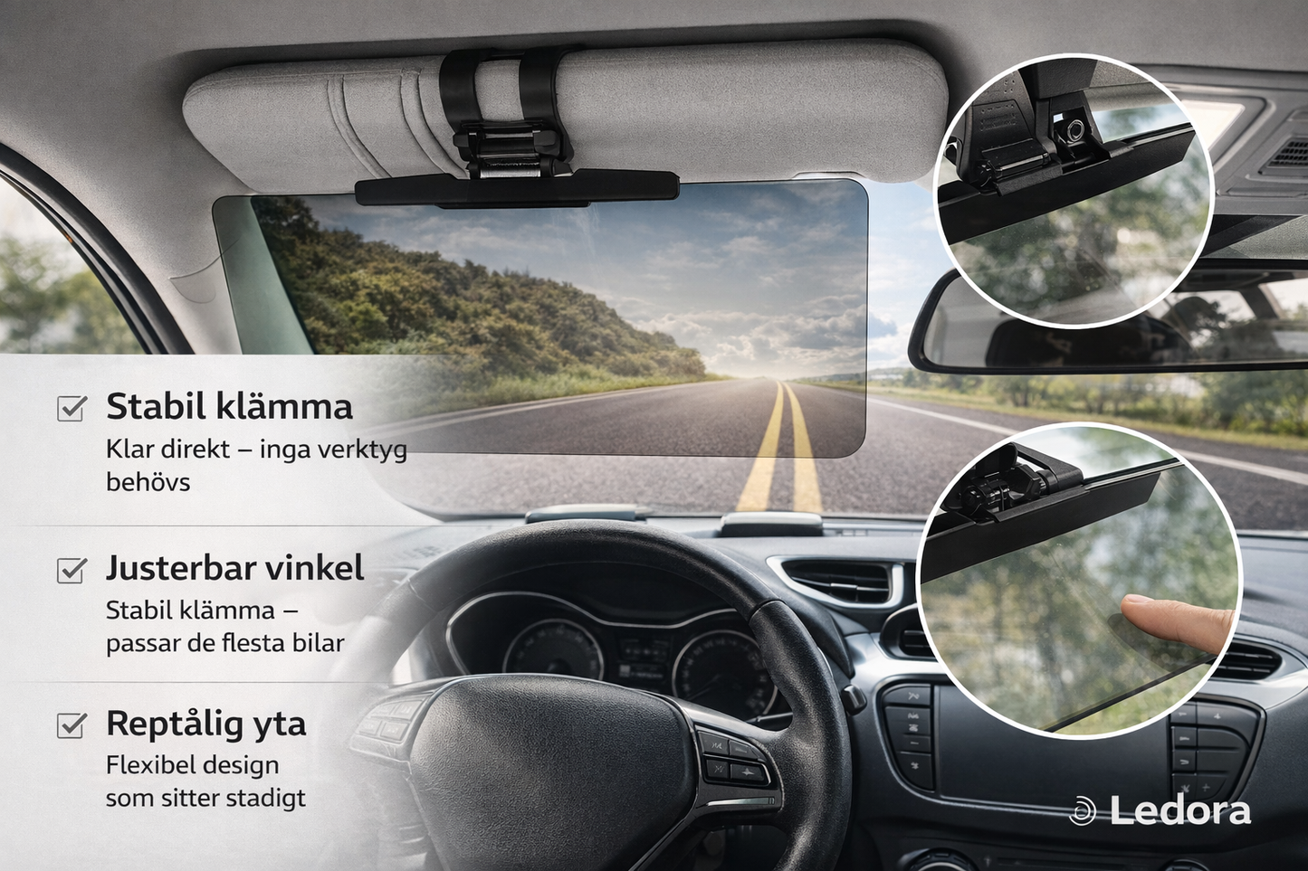 Anti-Bländningsskydd för Bil – Säker & Tydlig Sikt