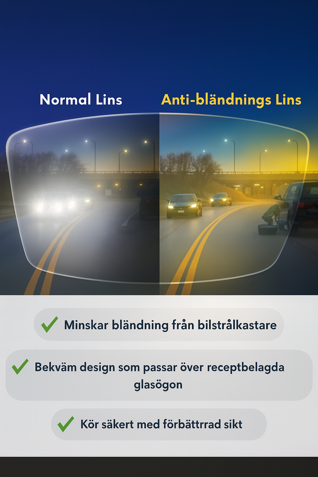 NightVision SlimFit™ – Kör tryggare i mörkret