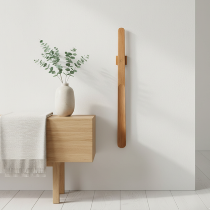 Magnetiskt Skohorn i Massivt Trä – Stilren Väggmontering