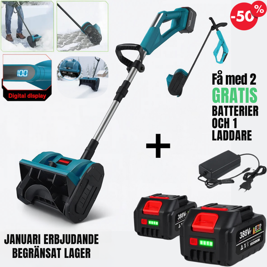 Batteridriven Snöskovel