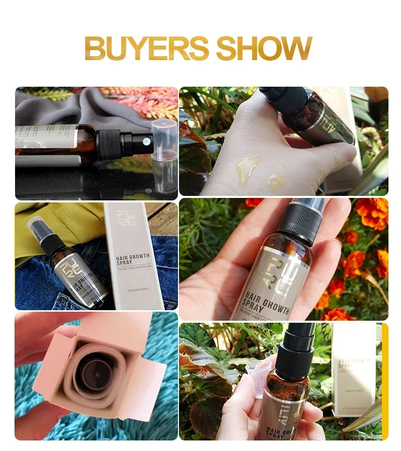 Ledora™ Ginger Hair Growth Spray – Mot håravfall & för tjockare hår (3–5–10-pack)