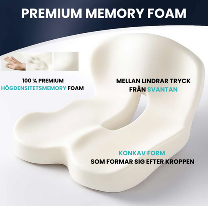 Ergonomisk Sittkudde – Lindrar Smärta i Ländrygg, Höft & Svanskota