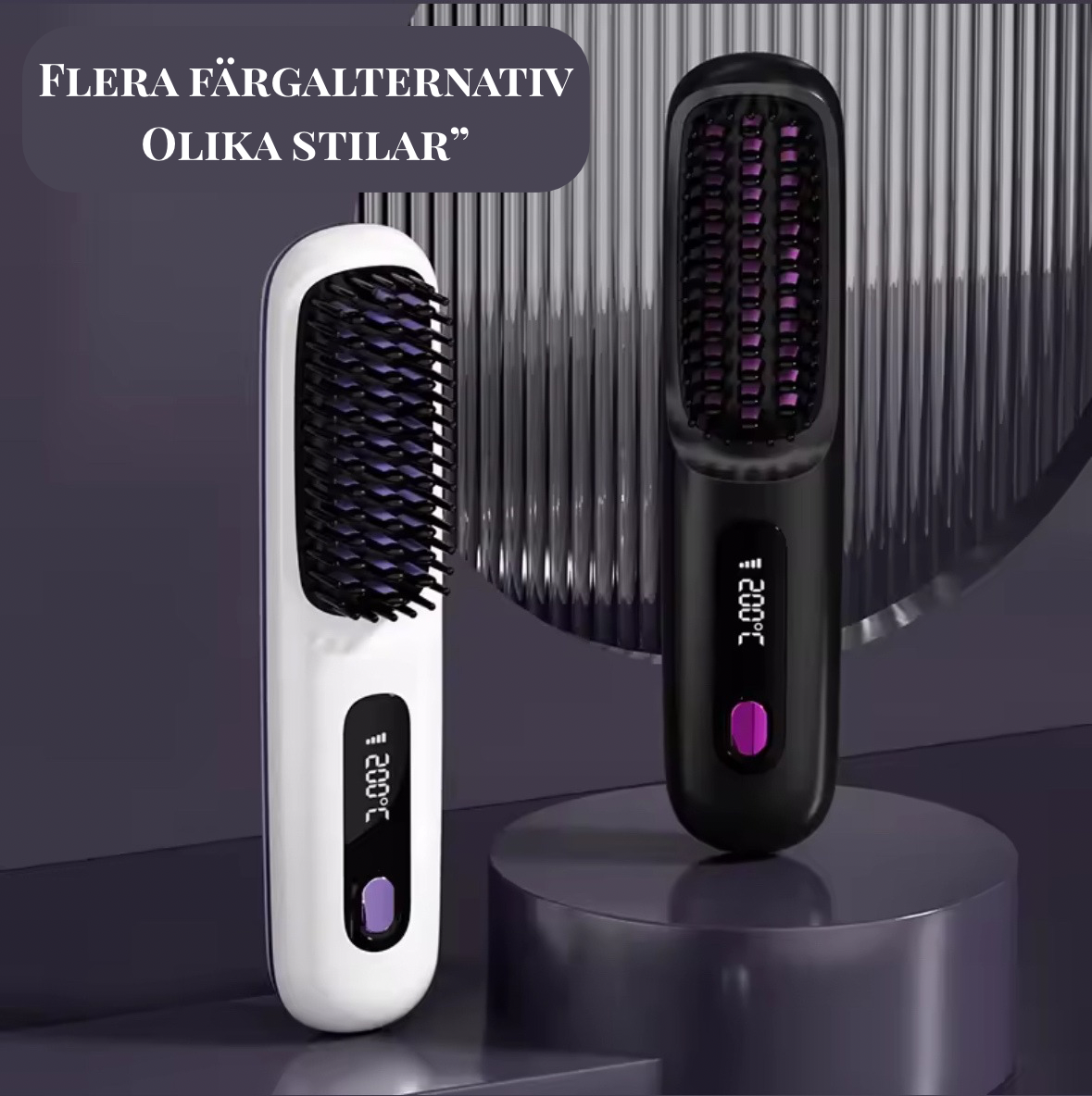 Ledora™ – Perfekt för On-the-Go Styling | Trådlös Hårborste för Snabb & Skonsam Hårvård