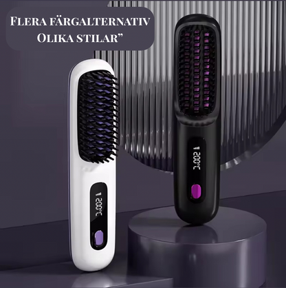 Ledora™ – Perfekt för On-the-Go Styling | Trådlös Hårborste för Snabb & Skonsam Hårvård
